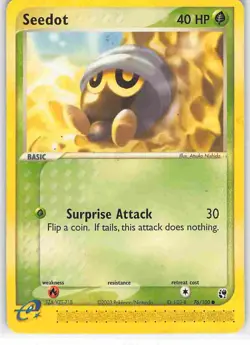 Seedot 76/100 Common Sandstorm Pokemon MP - Image 1