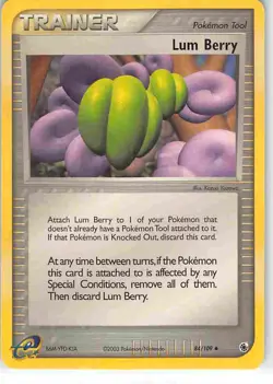 Lum Berry 84/109 Uncommon Ruby & Sapphire Pokemon HP/DMG - Image 1