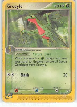 Grovyle 32/109 Uncommon Ruby & Sapphire Pokemon HP Sugimori - Image 1