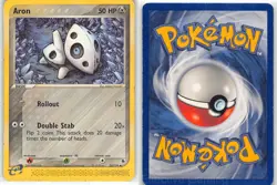 Aron 25/109 Uncommon Ruby & Sapphire Pokemon MP Harada - Image 3