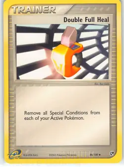 Double Full Heal 86/100 Uncommon Sandstorm Pokemon LP Ueda - Image 1