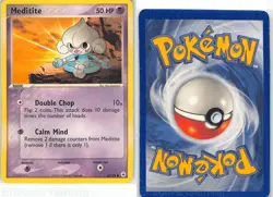 Meditite 65/101 Common Hidden Legends Pokemon MP Sugimori - Image 3