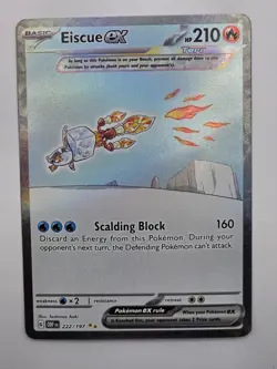 Eiscue ex 222/197 Special Illustration Rare Obsidian Flames Pokemon - Image 1