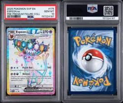 2025 POKEMON SVP EN-SV BLACK STAR PROMO #175 ESPEON EX PSA 10 - Image 3