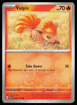 Vulpix 016/191 Common Surging Sparks Pokemon Near Mint - Image 1