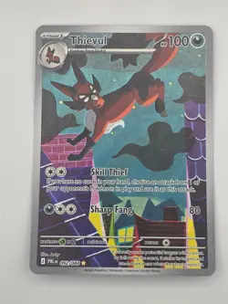 Pokemon Thievul 092/084 - ME05: Pitch Black - Holofoil - Near Mint - IR - Image 1