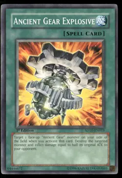 Ancient Gear Explosive SD10-EN019 Common Yu-Gi-Oh 1st Edition Near Mint - Image 1