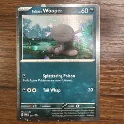 PALDEAN WOOPER BLACK STAR PROMO SVP 041 COSMOS HOLO HD SWIRL MEW SWIRL (X2) - Image 3