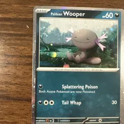 PALDEAN WOOPER BLACK STAR PROMO SVP 041 COSMOS HOLO HD SWIRL MEW SWIRL (X2) - Image 5