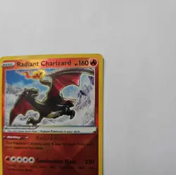 Radiant Charizard 020/159 Crown Zenith Radiant Rare Holo 160 HP English NM - Image 2