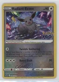 Radiant Eevee Pokemon Sword & Shield Black Star Promo #SWSH230 - Image 1