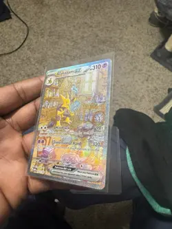Pokemon Alakazam EX TCG Scarlet Violet-151 Holo Full Art Card 201/165 - Image 2