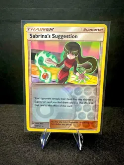 Sabrina's Suggestion 154/181 Sun & Moon Team Up Reverse Holo Pokemon TCG Card NM - Image 1
