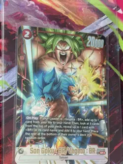 Dragon Ball Super Card Game Son Goku: BR / Vegeta: BR FB09-011 Sr Alt Art - Image 2