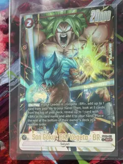 Dragon Ball Super Card Game Son Goku: BR / Vegeta: BR FB09-011 Sr Alt Art - Image 3
