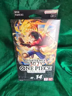 ONE PIECE CARD GAME 3D2Y STARTER DECK (ST-14) ENGLISH SEALED - Image 1