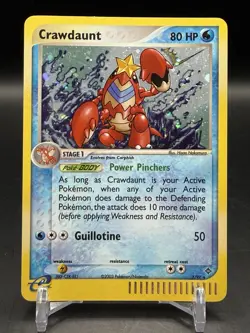 Pokemon Card - Crawdaunt 3/97 Dragon 2003 Rare Holo Holo Moderately Played - Image 1