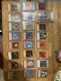 Yu-Gi-Oh Card Lot W/ BGS Blue Eyes, Dark Magician, Ancient Forest Etc! 80 Total - Image 1