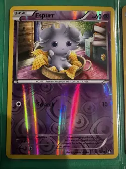 Pokemon Psychic Reverse Holo Lot Meowstic Espurr Grumpig Spoink Dragalge 6 Cards - Image 2