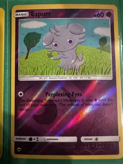 Pokemon Psychic Reverse Holo Lot Meowstic Espurr Grumpig Spoink Dragalge 6 Cards - Image 3