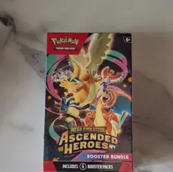 Pokemon TCG Mega Evolution Ascended Heroes Booster Bundle 6 Packs 60 Cards - Image 1