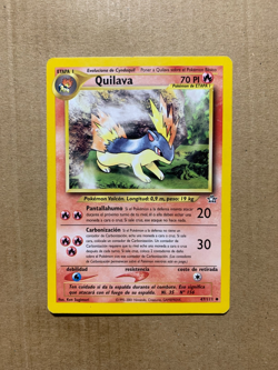 SPANISH Quilava 47/111 Neo Genesis - Uncommon Pokemon Card - EXCELLENT - Image 1