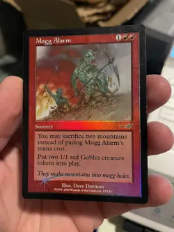 Mogg Alarm FOIL Nemesis MP Red Uncommon MAGIC THE GATHERING MTG CARD - Image 2