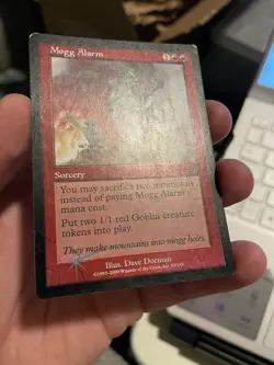 Mogg Alarm FOIL Nemesis MP Red Uncommon MAGIC THE GATHERING MTG CARD - Image 3