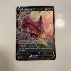 Liepard V 104/198 Chilling Reign NM Full Art Ultra Rare Pokemon Card - Image 1