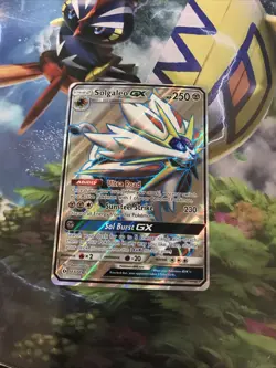Solgaleo GX 143/149 Pokemon TCG Sun & Moon Base Set Full Art Ultra Rare. NM - Image 1