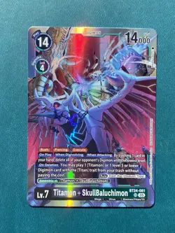 1x BT24-081 Titamon + SkullBaluchimon Time Stranger Digimon Card Game x1 - Image 1