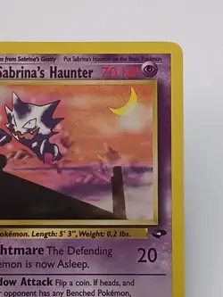 Sabrina’s Haunter 55/132 Gym Heroes 1st Edition Vintage Pokemon Card MP/LP - Image 3