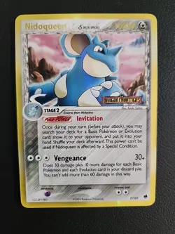 Nidoqueen - 7/101 - 2006 EX Dragon Frontiers Reverse Holo Pokemon Card - MP - Image 1