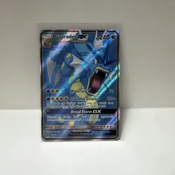 Pokemon TCG Gyarados GX Full Art Ultra Rare Card 101/111 Crimson Invasion - Image 1