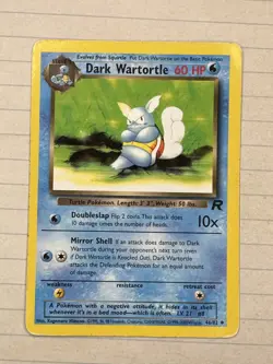 Dark Wartortle - 46/82 - Team Rocket - Pokemon Card - MP - Image 1