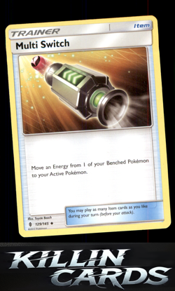 Multi Switch 129/145 Pokemon Uncommon SM - Guardians Rising Card NM - Image 1