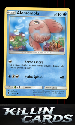 Alomomola 36/145 Pokemon Uncommon SM - Guardians Rising Card LP - Image 1