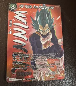 Dragon Ball Super Card Game SSB Vegeta, Pure-Blood Sparking Winner Card NM - Image 1