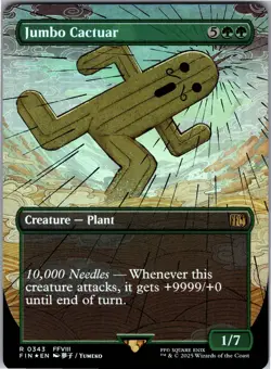 Jumbo Cactuar (Borderless) FIN 343 Foil R NM FINAL FANTASY - Image 1