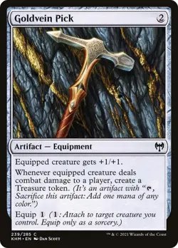 Goldvein Pick KHM 239 MTG Treasure Ramp Equipment - Image 1