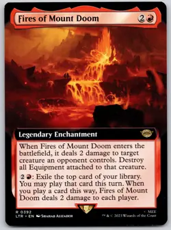 Fires of Mount Doom (Extended Art) 392 Universes Beyond: LOTR MTG LP - Image 1