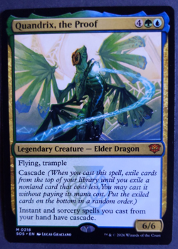 MTG Quandrix, The Proof | Secrets of Strixhaven | NM | Legendary Dragon | - Image 1