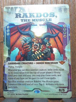 MTG Rakdos, the Muscle (Showcase FOIL) Outlaws of Thunder Junction NEAR MINT 😍 - Image 1