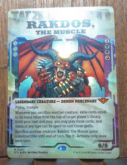 MTG Rakdos, the Muscle (Showcase FOIL) Outlaws of Thunder Junction NEAR MINT 😍 - Image 2