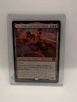 The Vision and Scarlet Witch #707 MTG Magic Marvel Superheroes Foil NM/M - Image 1