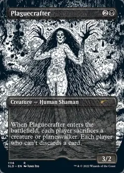 Plaguecrafter - Foil Etched Extended Art Secret Lair NM MTG - Image 1