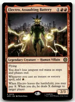 Electro, Assaulting Battery #76 (NM) Spider-Man SPM Magic MTG - Image 1