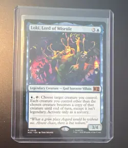 Magic the Gathering Marvel Super Heroes Loki, Lord of Misrule Mythic 628 MTG NM - Image 1