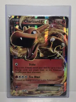 2014 Charizard EX 11/106 Holo Rare JUMBO Promo Pokemon TCG Card NM+ - Image 1