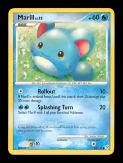 Marill 88/130 Common Diamond & Pearl Pokemon Near Mint - Image 1